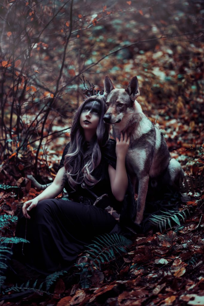 Wikinger Shooting mit Wolfshund Thüringen Fantasy Shooting Fantasy Fotografie