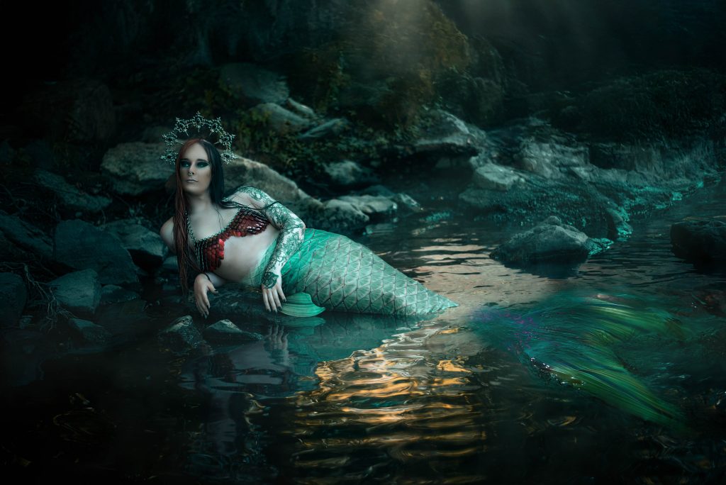 Meerjungfrau Fotoshooting Dark Mermaid Siren Fotoshooting Jena - Mermaid Tail Fantasy Shooting Fantasy Fotografie