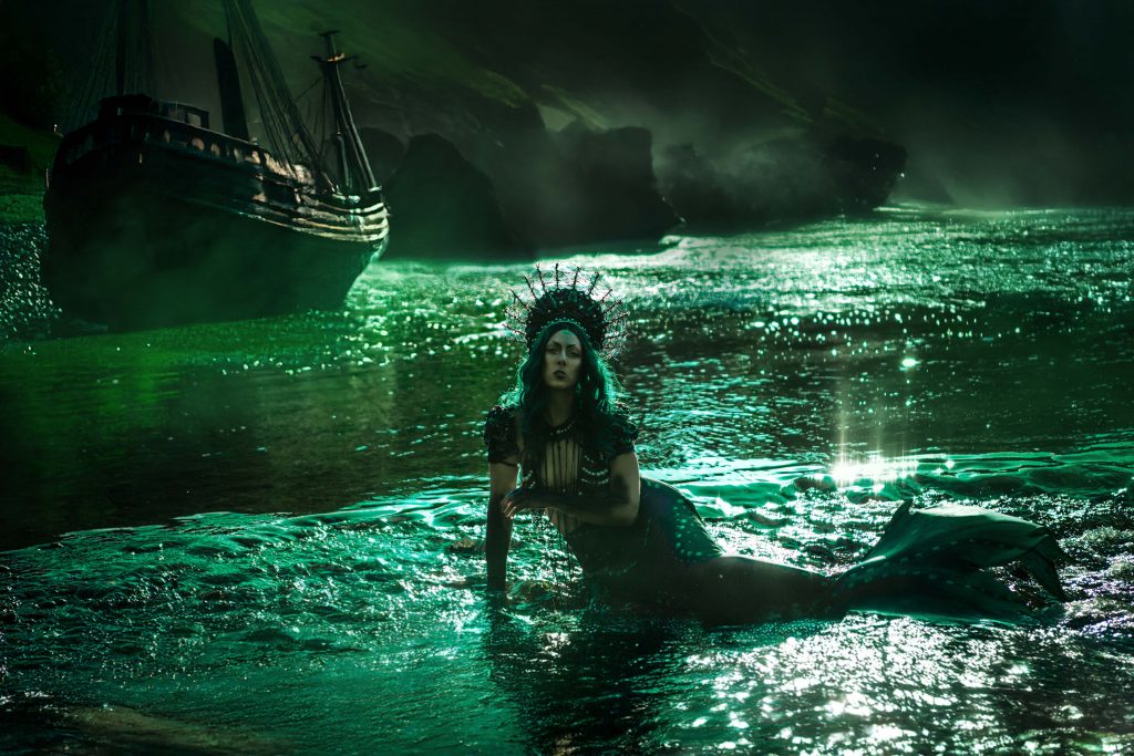 Meerjungfrau Fotoshooting Dark Siren Photoshooting Dark Mermaid Shooting Goth Meerjungfrau